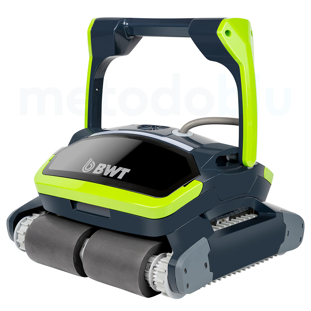 Robot Curățare Piscină BWT ES1500 pentru Fund, Pereți și Linia Apei, Aplicație Bluetooth, Cărucior, Garanție 4 Ani, până la 15 m