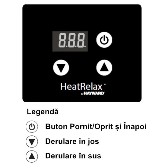 Pompă de căldură Hayward Heat Relax 12 kW pentru piscine de până la 60 m³