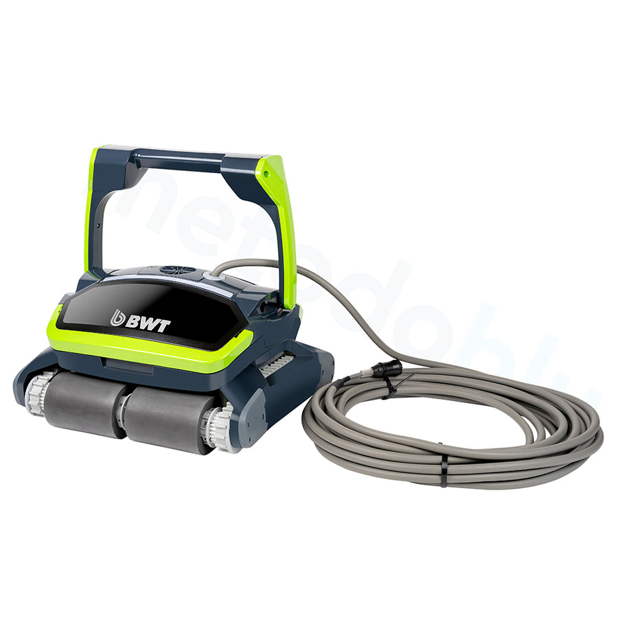 Robot Curățare Piscină BWT ES1500 pentru Fund, Pereți și Linia Apei, Aplicație Bluetooth, Cărucior, Garanție 4 Ani, până la 15 m