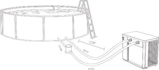Pompă de căldură Hayward Micro 2,5 kW pentru piscine de până la 15 m³ cu Bluetooth