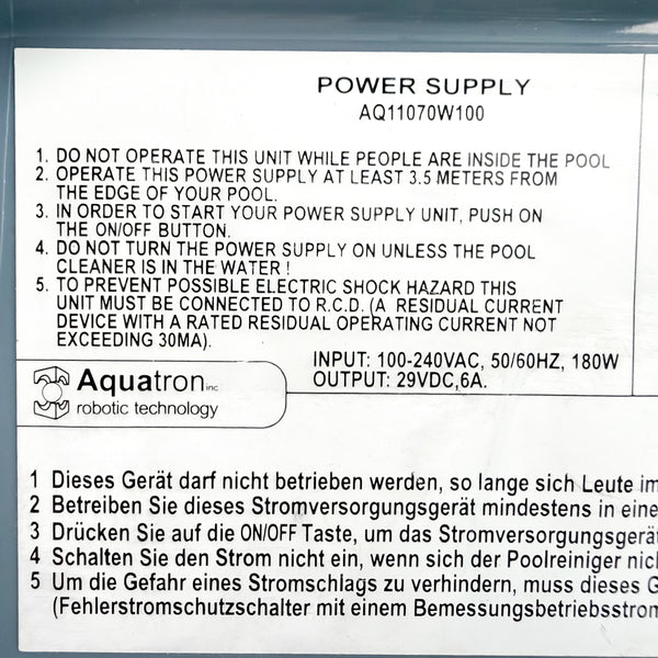 Alimentator robot de curățare pentru piscină Aquabot / Aquatron AQ11071W100 - Recondiționat (Garanție 12 luni)