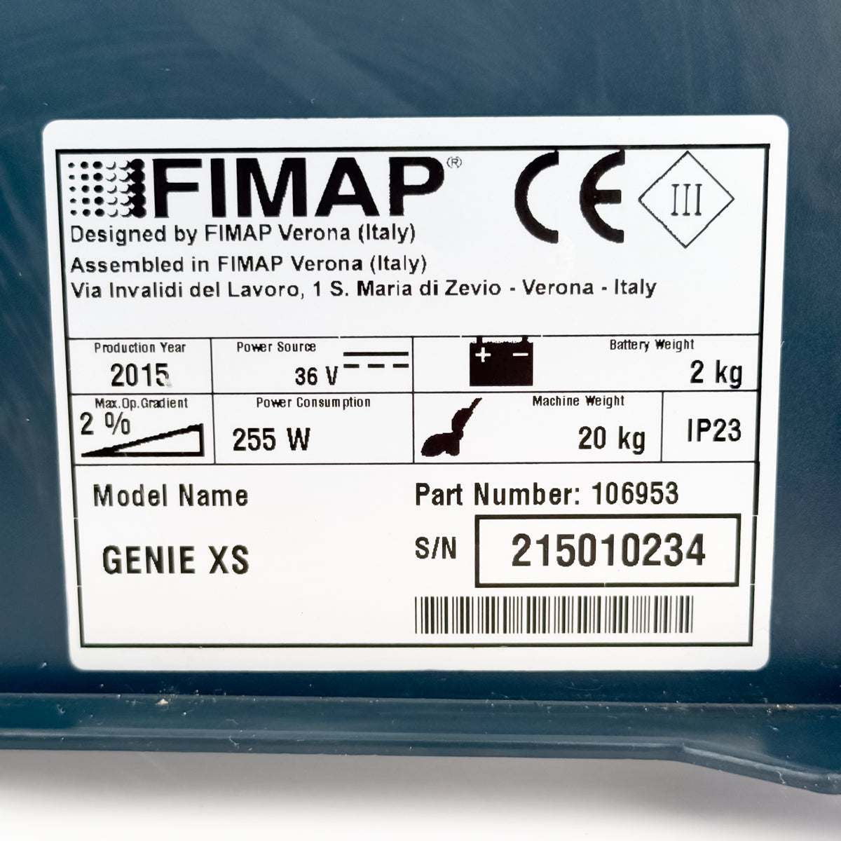 Carter Copertura Superiore Lavapavimenti Comac Vispa XS / Fimap Genie XS - 441487 | Usato