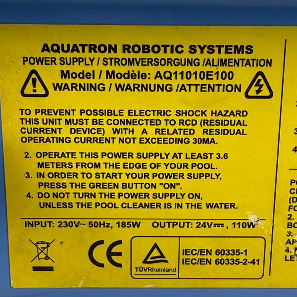 Alimentator pentru robot de curățare piscină Aquabot / Aquatron AQ11010E100 - Recondiționat (Garanție 12 luni)
