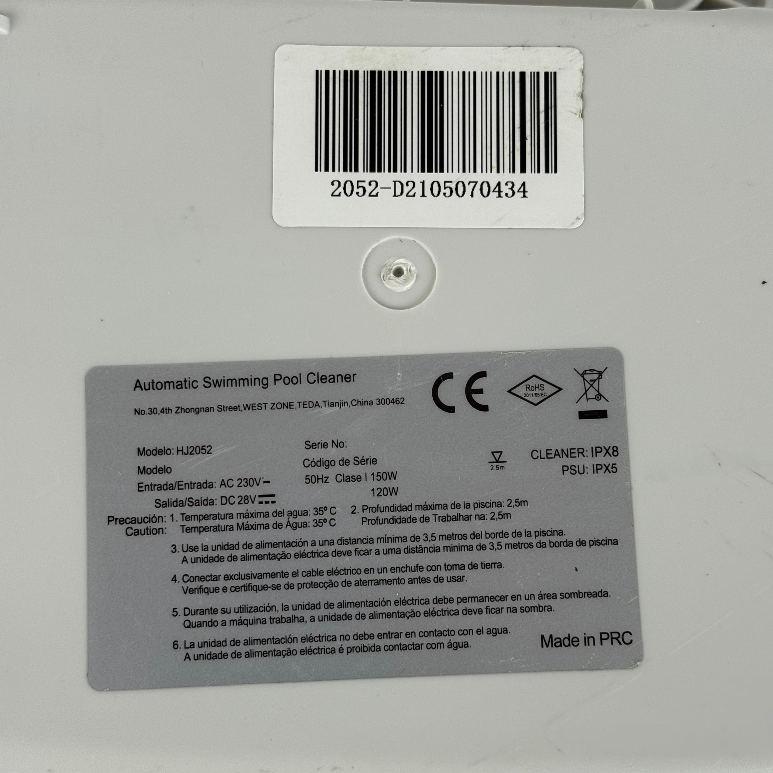 Alimentator robot de curățare pentru piscină Scipy HJ2052 - Recondiționat (Garanție 12 luni)