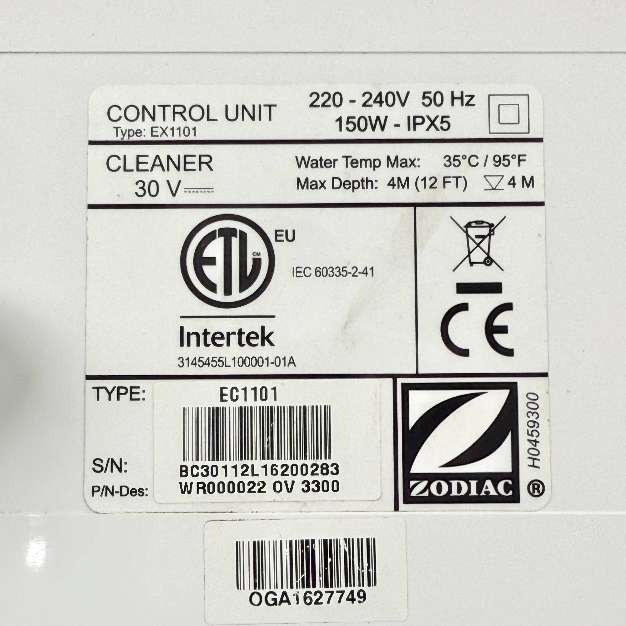 Alimentator Robot curățare piscină Zodiac Vortex OV / RV - R0637300 - Recondiționat (Garanție 12 luni)